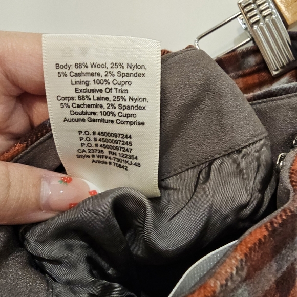 Wilfred tie front wrap mini skirt cashmere and wool - Picture 6 of 9